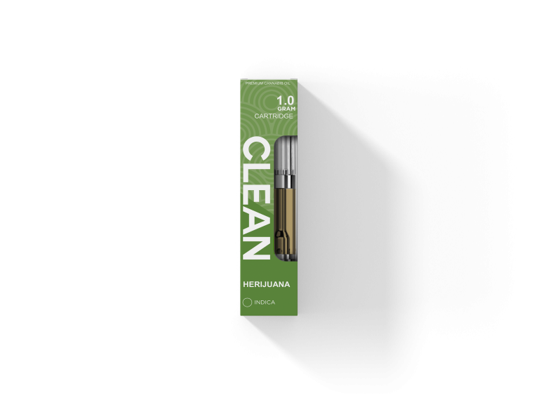 HERIJUANA Clean Carts 1.0 GM Premium Live Resin Liquid Diamond