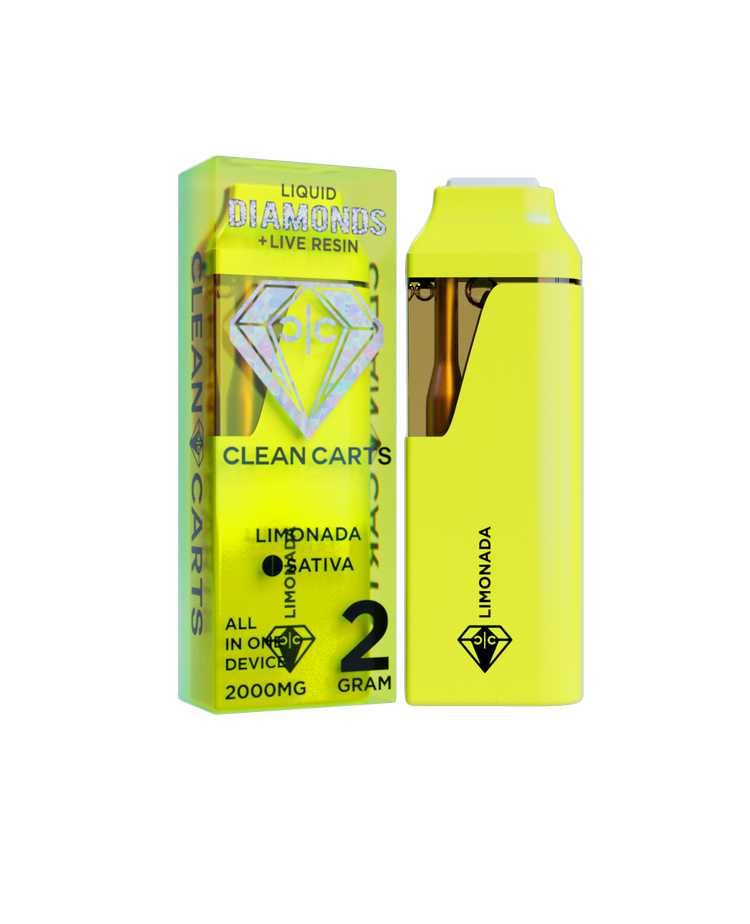 Limonada 2G Clean Carts – Liquid Diamonds + Live Resin All-in-One Vape Cartridge