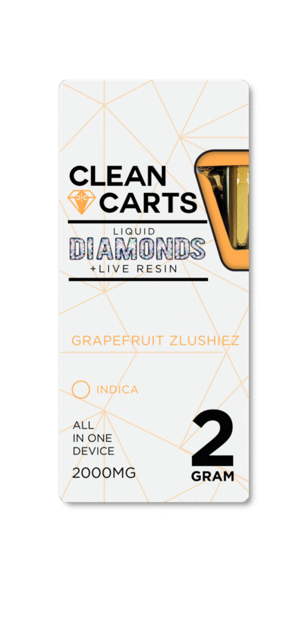 GRAPEFRUIT ZLUSHIEZ Clean Carts 1.0G Refined Live Resin