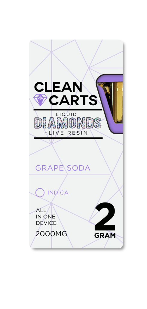 GRAPE SODA Clean Carts 2.0G Refined Live Resin