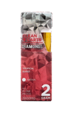 TROPICAL BURST 2G Clean Carts LIQUID DIAMONDS + LIVE RESIN